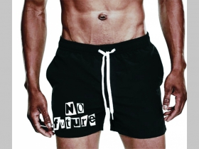 No Future - plavky s mot&iacute;vom - plavkov&eacute; p&aacute;nske kraťasy s pohodlnou gumou v p&aacute;se a &scaron;n&uacute;rkou na dotiahnutie vhodn&eacute; aj ako klasick&eacute; kraťasy na voľn&yacute; čas